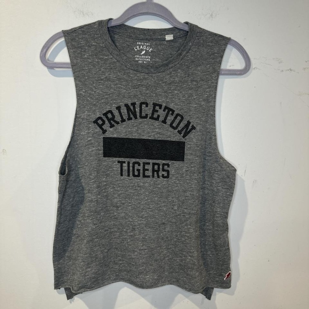 Princeton Tigers Upcycled‎ gray tank top SMALL Preppy Indiesleaze - Picture 3 of 8